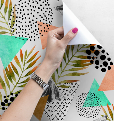 Papier peint Méli-mélo de feuilles