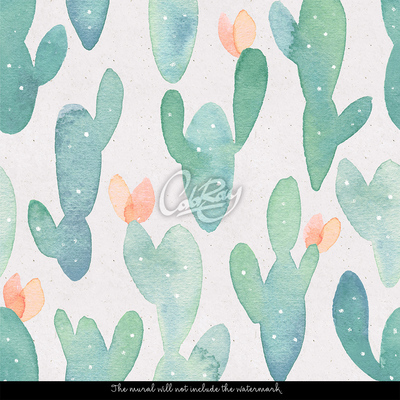 Tapisserie murale Y a-t-il un cactus qui pousse sur le mur ?