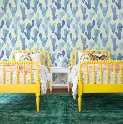 Tapisserie murale Cactus le matin