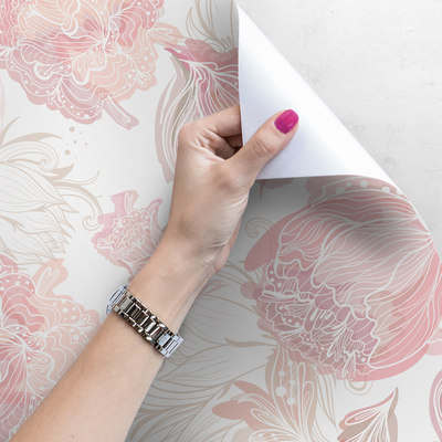 Tapisserie panoramique Au pays rose