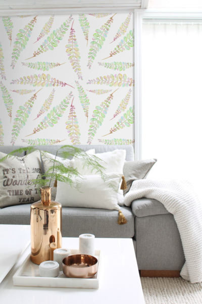 Tapisserie murale Acacias pastel