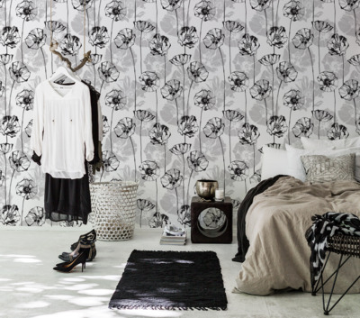 Tapisserie murale Coquelicots dans un carnet de croquis