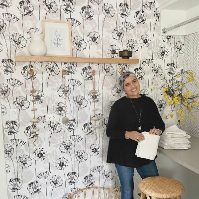 Tapisserie murale Coquelicots dans un carnet de croquis