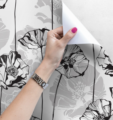 Tapisserie murale Coquelicots dans un carnet de croquis