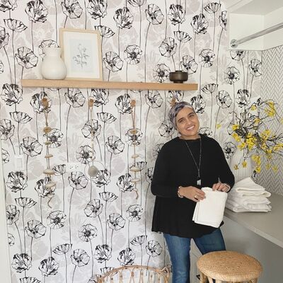 Tapisserie murale Coquelicots dans un carnet de croquis