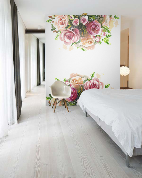 Tapisserie murale Bouquets de roses