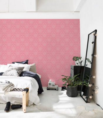 Tapisserie panoramique Le Maroc en rose