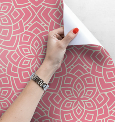 Tapisserie panoramique Le Maroc en rose