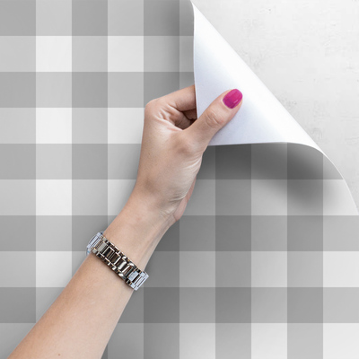 Tapisserie murale Carrés gris clair