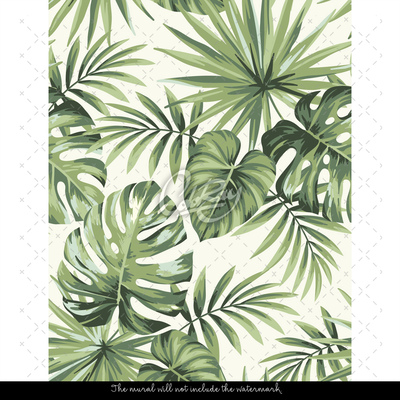 Tapisserie murale Buisson épais de Monstera