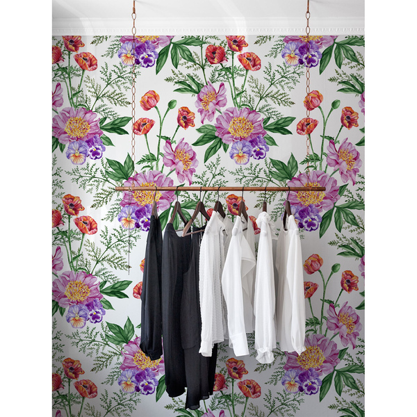 Papier peint Bouquets de fleurs romantiques