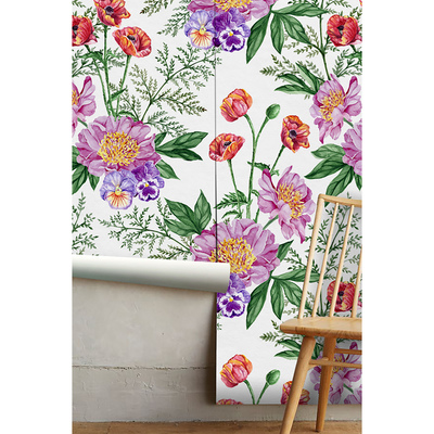 Papier peint Bouquets de fleurs romantiques