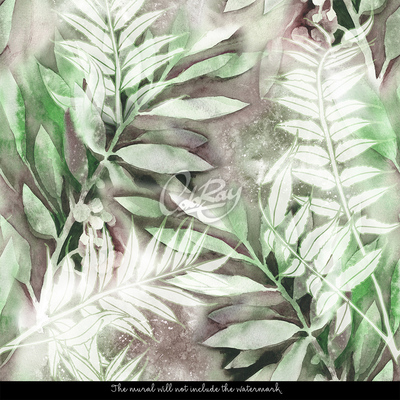 Tapisserie murale Feuilles enchantées