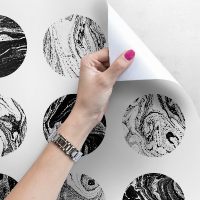 Papier peint adhésif Lunes à motifs