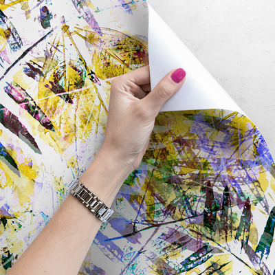 Papier peint panoramique Feuilles de palmier extravagantes