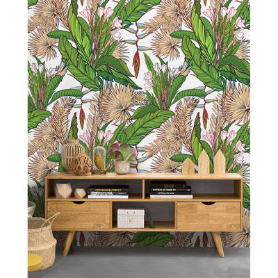 Papier peint adhésif Jungle peinte
