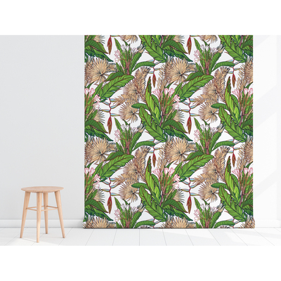 Papier peint adhésif Jungle peinte
