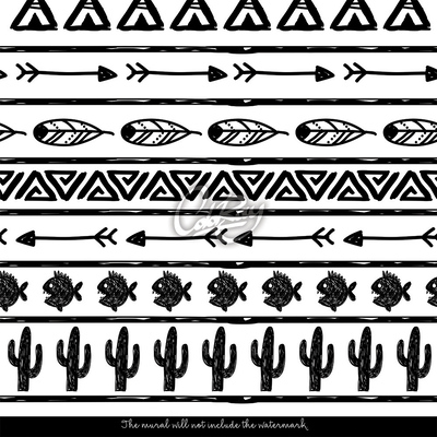 Papier peint panoramique Dans le village indien