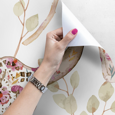 Papier peint Vache rose