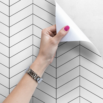 Tapisserie murale Chevrons simples