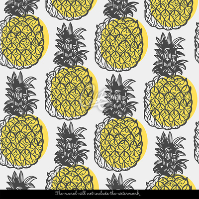 Papier peint adhésif Ananas élégants