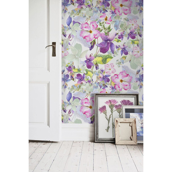 Tapisserie murale Jardin de fleurs subtiles