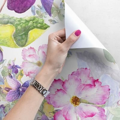 Tapisserie murale Jardin de fleurs subtiles