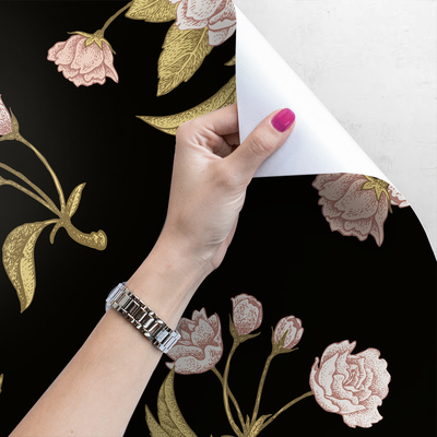 Tapisserie murale Roses de satin