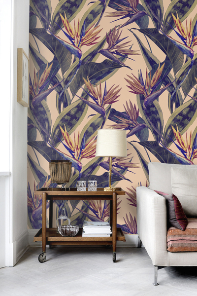 Papier peint Strelitzia paradisiaque