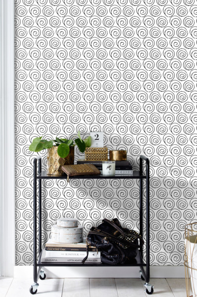 Papier peint adhésif Tourbillon sur le mur