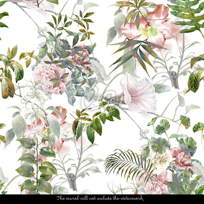 Tapisserie panoramique Coin préféré du jardin