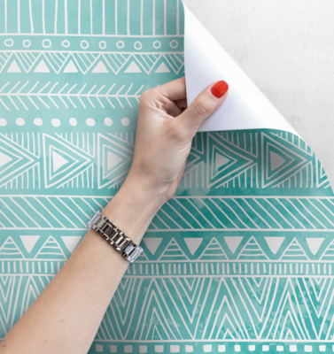 Papier peint Turquoise aztèque