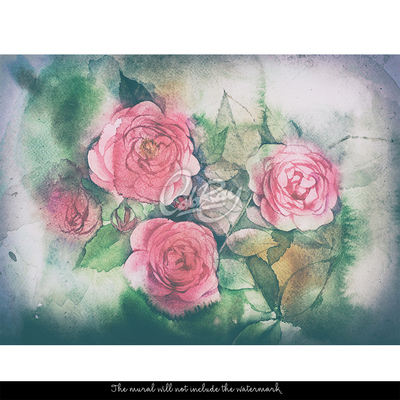 Tapisserie murale Roses artistiques