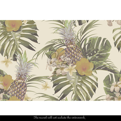Tapisserie murale Et pour nous...l'ananas !