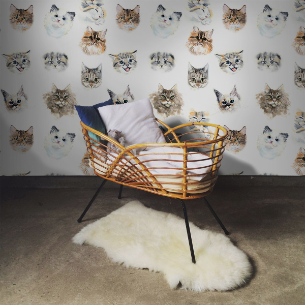 Tapisserie murale Chats amicaux
