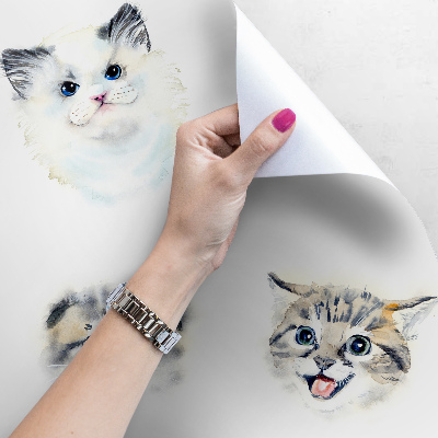 Tapisserie murale Chats amicaux