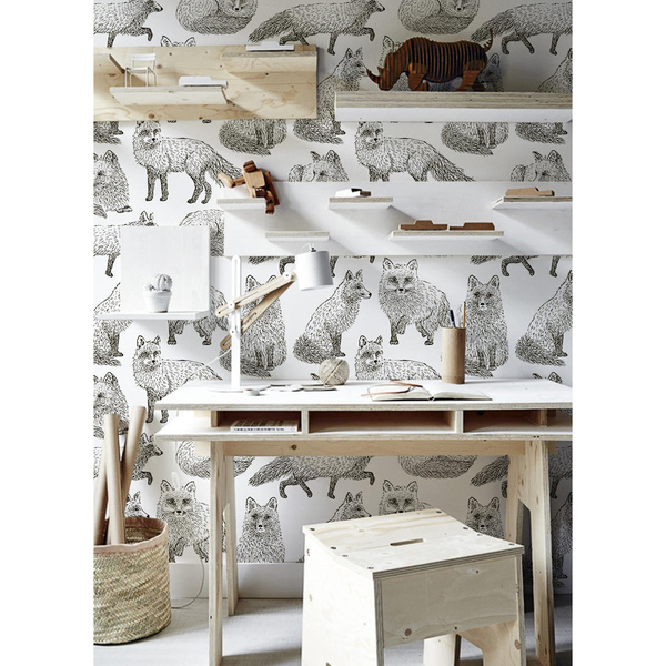 Papier peint panoramique Une journée dans la vie de Fox