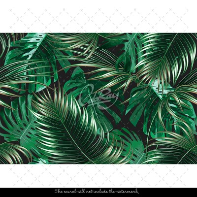 Papier peint Dans les profondeurs de la jungle paradisiaque