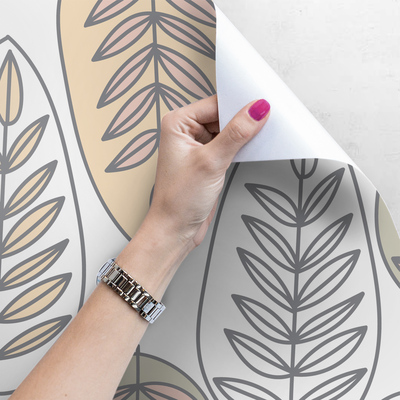 Papier peint adhésif Feuilles subtiles