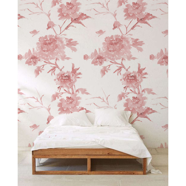 Papier peint Délicatesse pastel des fleurs