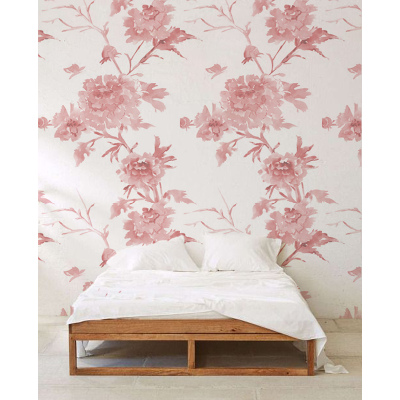 Papier peint Délicatesse pastel des fleurs