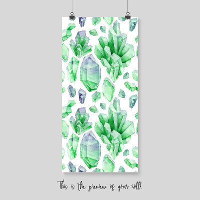 Papier peint panoramique La beauté des cristaux magiques