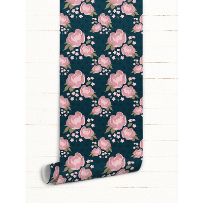 Papier peint adhésif Moody Pink