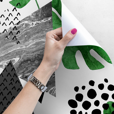 Tapisserie murale Jungle abstraite