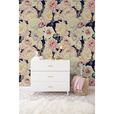 Tapisserie panoramique Dans le jardin romantique