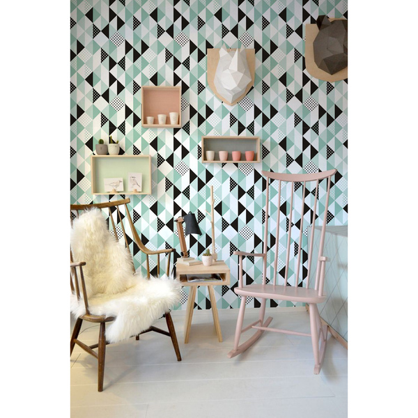 Papier peint panoramique Carré Triangle