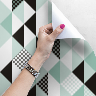 Papier peint panoramique Carré Triangle