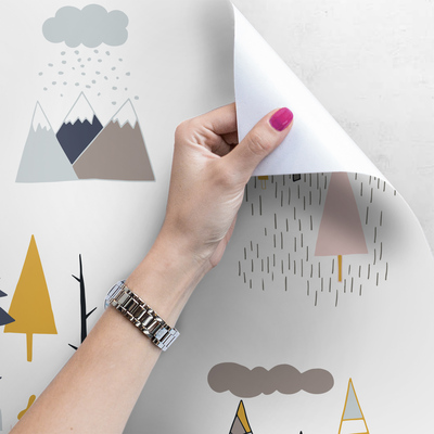 Papier peint adhésif Arbres peints