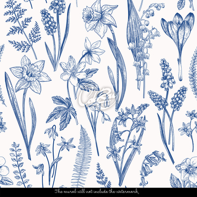 Tapisserie murale Fleurs peintes par le soleil