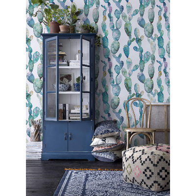 Tapisserie murale Cactus arc-en-ciel